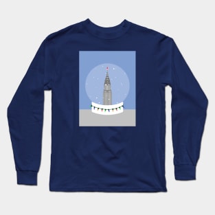 New York City NYC Christmas Snow Globe Long Sleeve T-Shirt